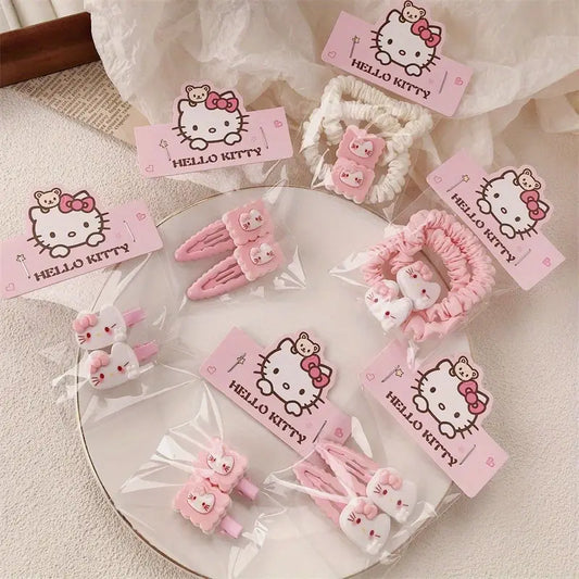 Set 12 accesorii de păr – elastice și clame