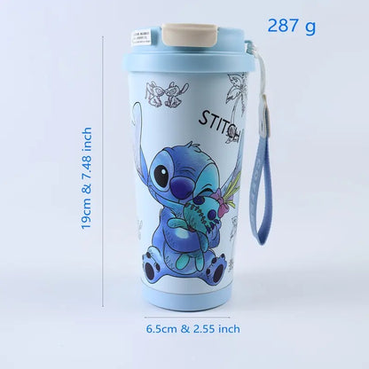 Sticlă termoizolantă albastră din inox - 600 ml