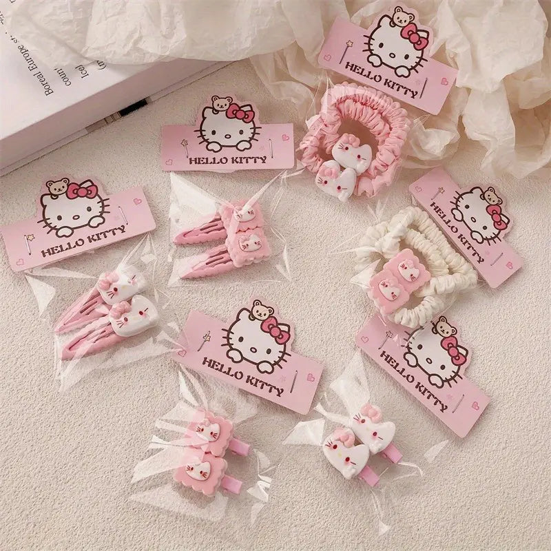 Set 12 accesorii de păr – elastice și clame